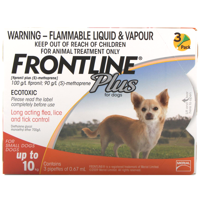 Frontline plus for sales dogs 3 pack