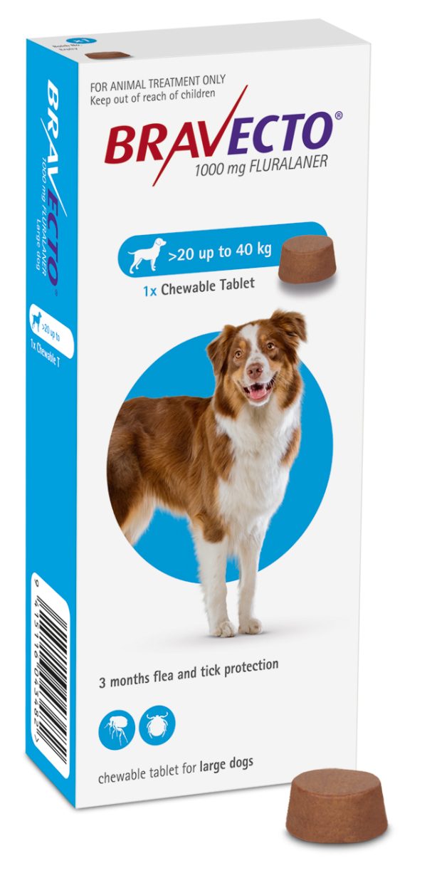 Bravecto Dog Chewable Tablet 20kg-40kg