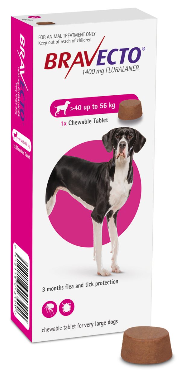 Bravecto Dog Chewable Tablet 40kg-56kg